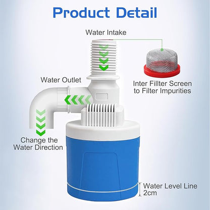 2PCS Automatic Water Level Control Valve Inside Type,side Inner Water Automatic Float Valve Water Level Control Valve Uesd