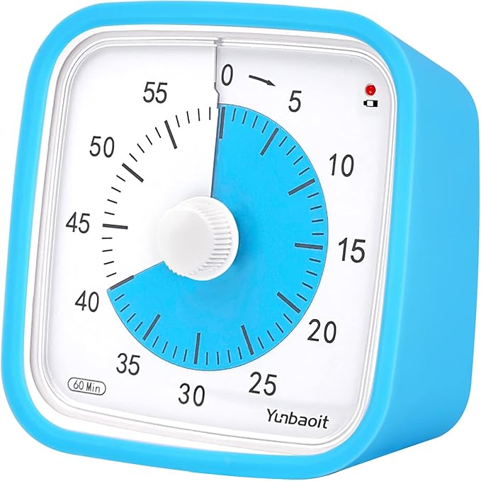 Upgraded Visual Timer with Protective Case 60 Minute Countdown Timer