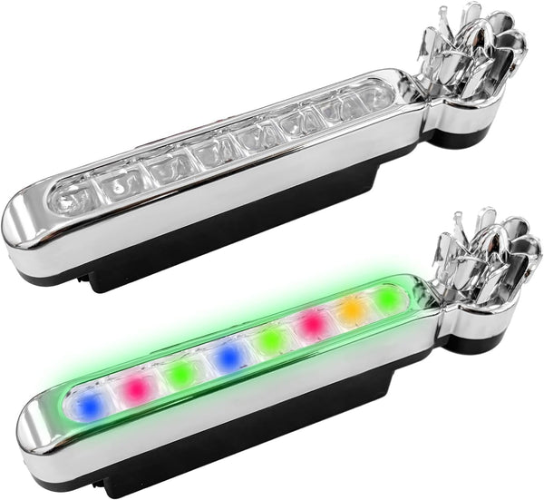 2 PCS Wind Powered Vehicle Lights, 8 LED Waterproof Car Wind Energy Daytime Light