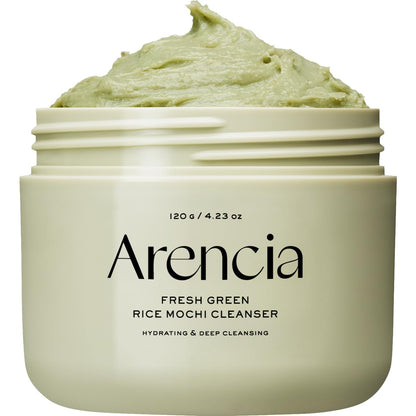 Rice Mochi Face Cleanser - Face Wash, Gentle Scrub All in One for Deep Cleansing, Moisturizing