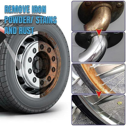 Car Rust Removal Spray Safe Instant With Sponge Towel