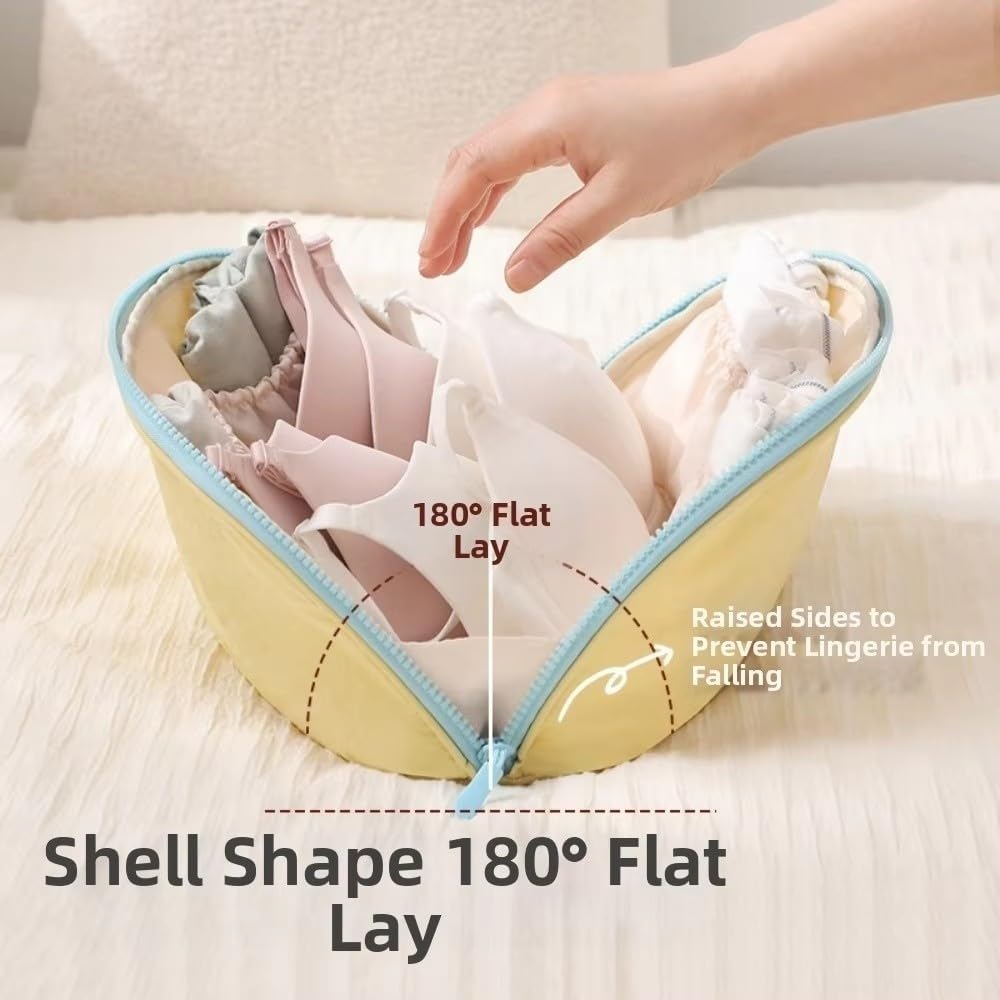 2Pcs Portable Underwear Travel Organizer Bag, Travel Underwear Organizer Bag