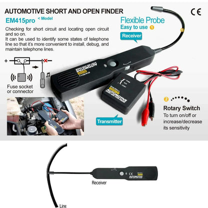 Digital Car Circuit Scanner, 42V Automotive Tester for Short and Open Faults