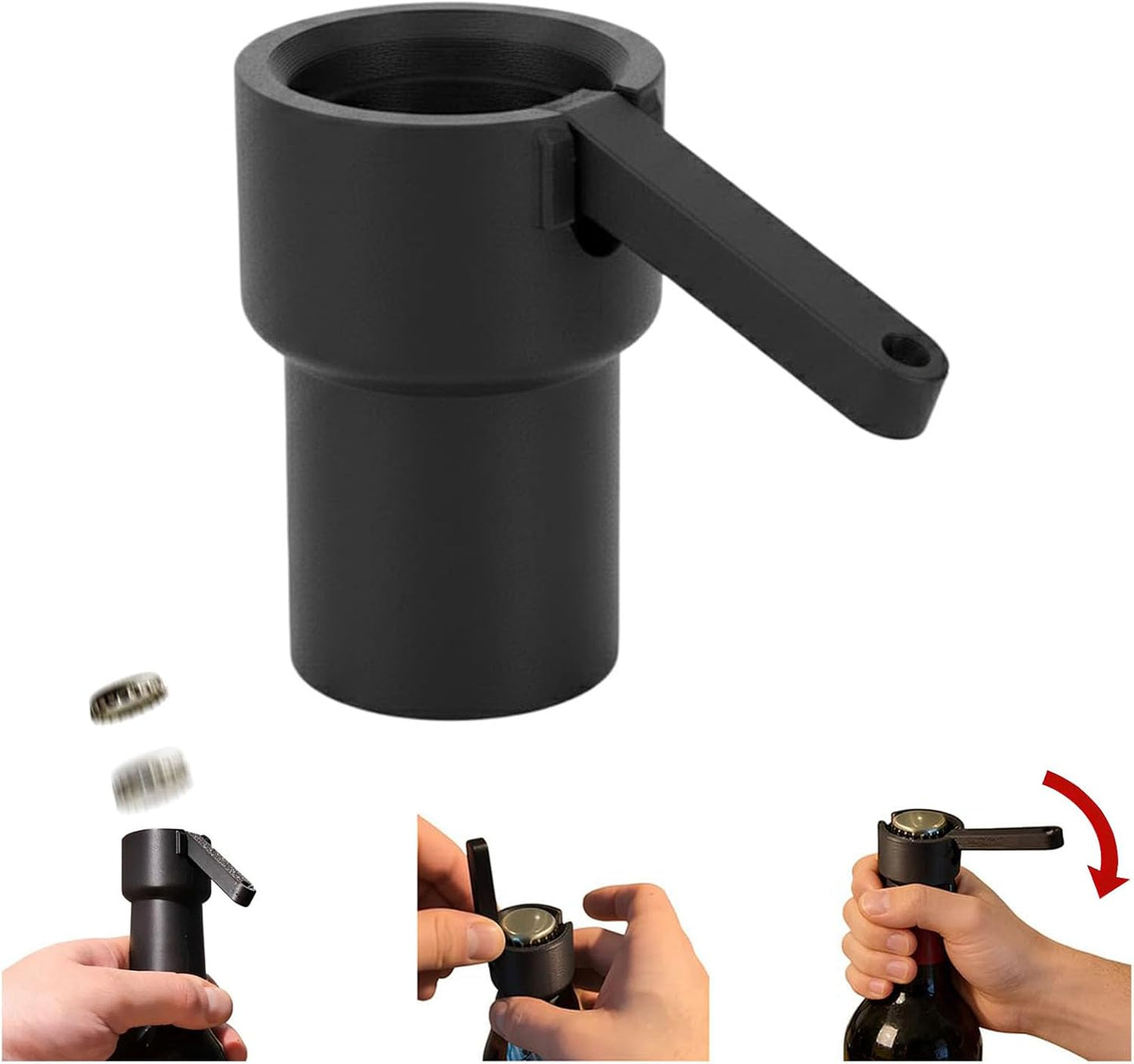 3PCS Lever Beer Bottle Opener Shoots Cap for Different Beer Bottles
