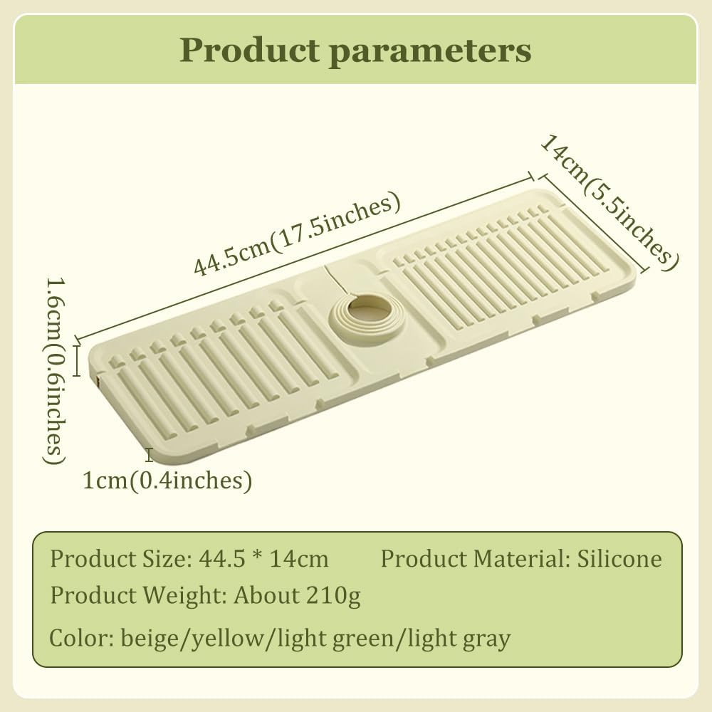 Upgraded Faucet Mat for Kitchen Sink Fast Drying Properties