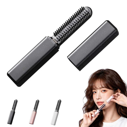 Mini Heated Styling Comb, USB-Powered Bang Curler, Heats up in 15 Seconds