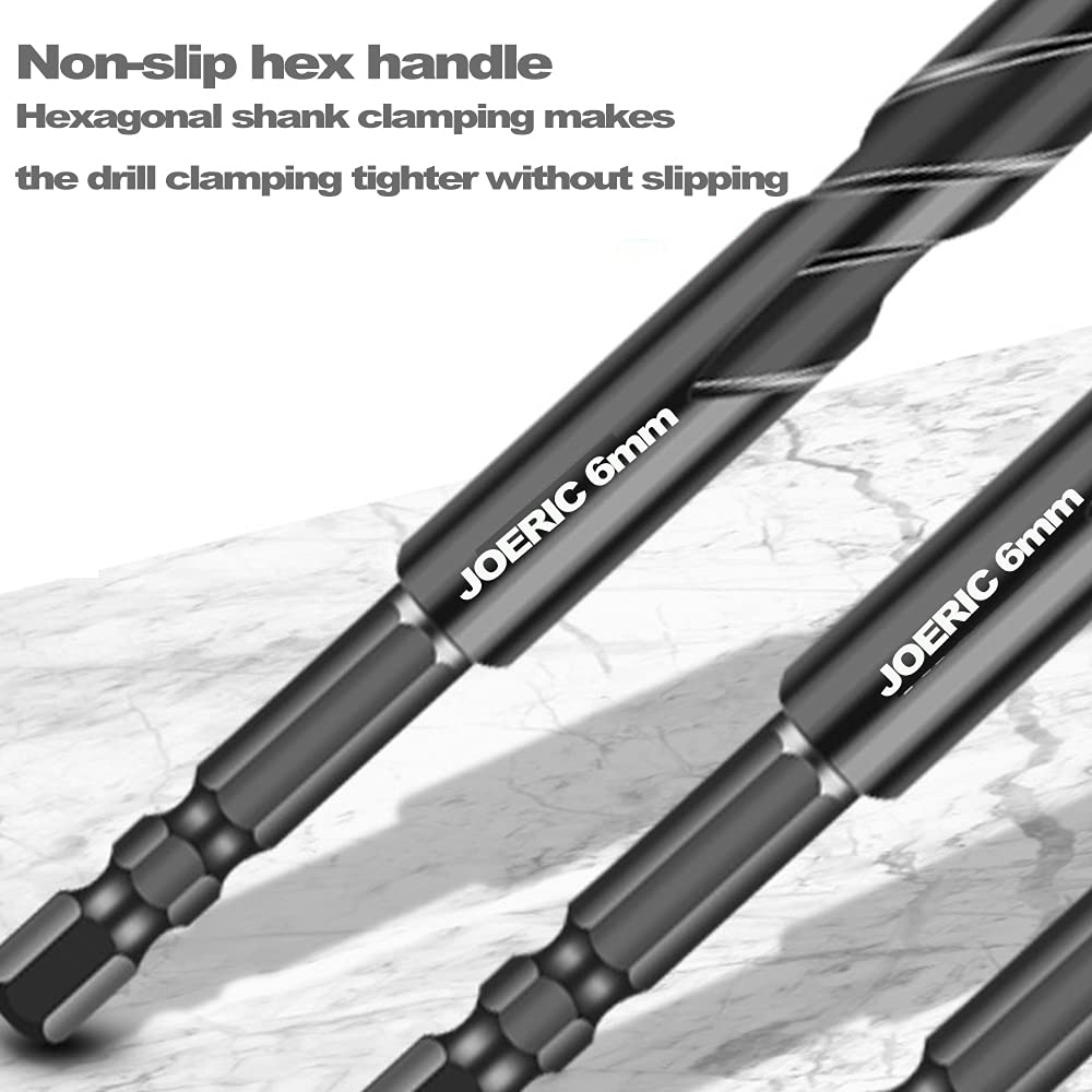 5mm Concrete Drill Bit Set, 10PC 3/16 inch Masonry Drill Bit Set