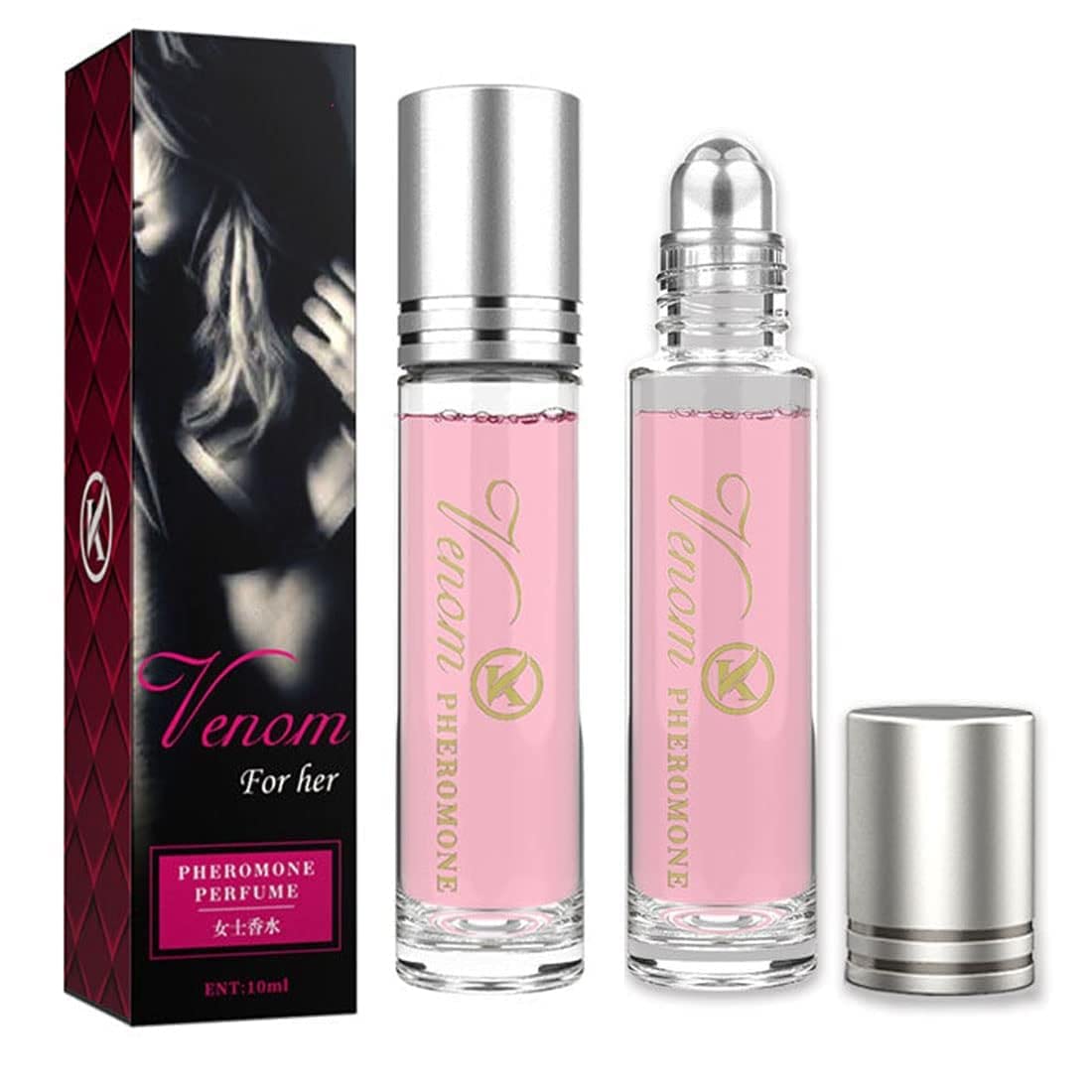 2PCS Long-lasting and Addictive Personal Roll-on Pheromone Perfume Oil Fragrance