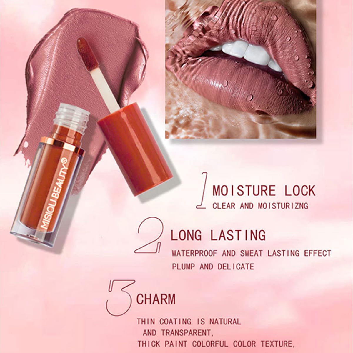 12 Colors Matte Velvet Lip Gloss Set Waterproof Long Wearing Liquid Lipstick Lip Stain Set
