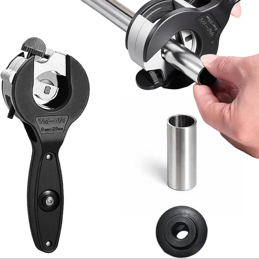 Ratcheting Tubing Cutter Heavy Duty Adjustable Pipe Cutting Tool