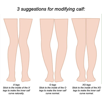 1 Pair Adhesive Calf Pads, Soft Silicone Calf Corrector