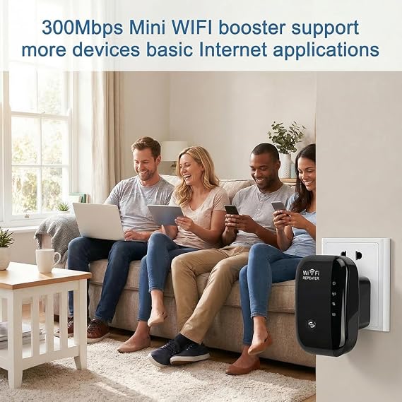 Wireless WiFi Extender, WiFi Extenders Signal Booster for Home Up to 5000 sq.ft and 50 Devices