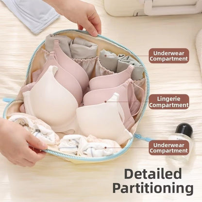 2Pcs Portable Underwear Travel Organizer Bag, Travel Underwear Organizer Bag