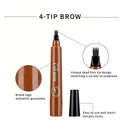 5Pcs 4D Eyebrow Contouring Pencil, Magical Precise Waterproof Brow Pen, 24 Hours Long Lasting