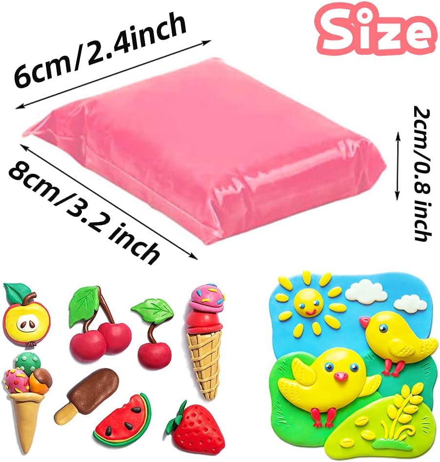 Air Dry Clay Kit for Kids –Non-Toxic Soft Modeling Clay Set