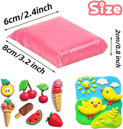 Air Dry Clay Kit for Kids –Non-Toxic Soft Modeling Clay Set