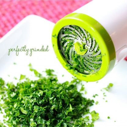 Herb Mill Chopper Cutter Mince Stainless Steel Blades Safely