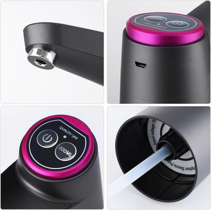 Smart USB Portable Water Bottle Dispenser with USB Electric Charging and Automatic Off Switch