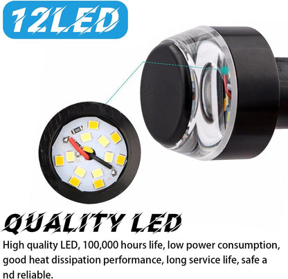 Motorcycle Handlebar End LED Lights, Handlebar Indicator Turn Signal Light