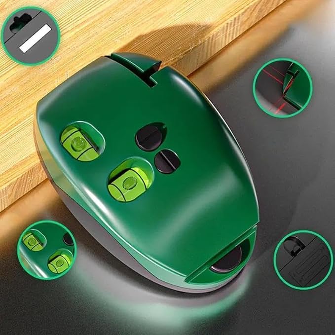 90 Degree Electronic Red Light Scale, Self-leveling Line, Vertical Mouse Levels Infrared Horizontal