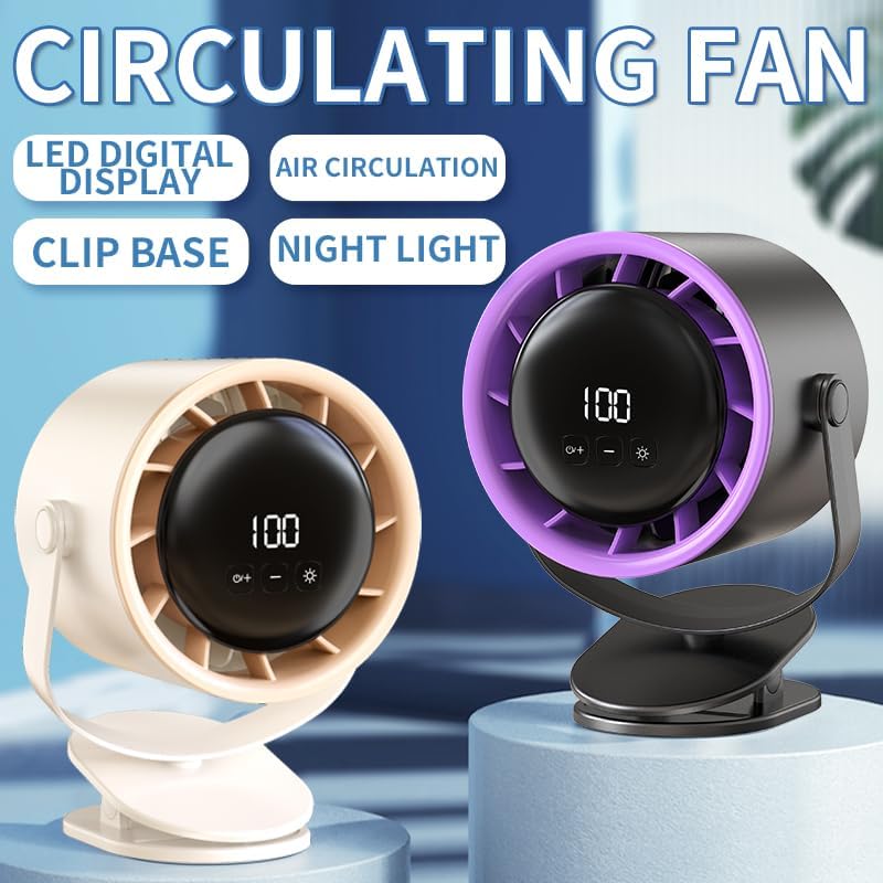USB Rechargeable Mini Personal Rotate Cooling Fan