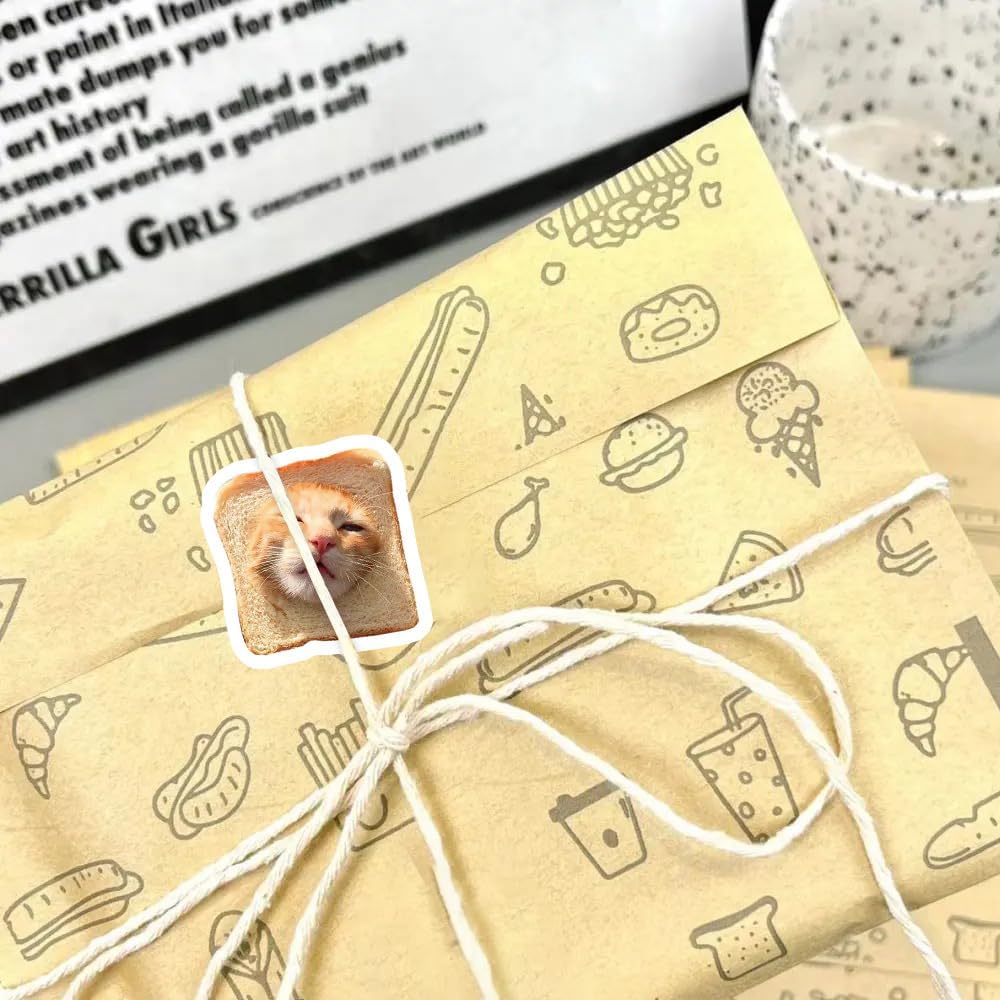 1000PCS Cat Meme Sticker Roll Waterproof | Cute Cat Meme Vinyl Decals