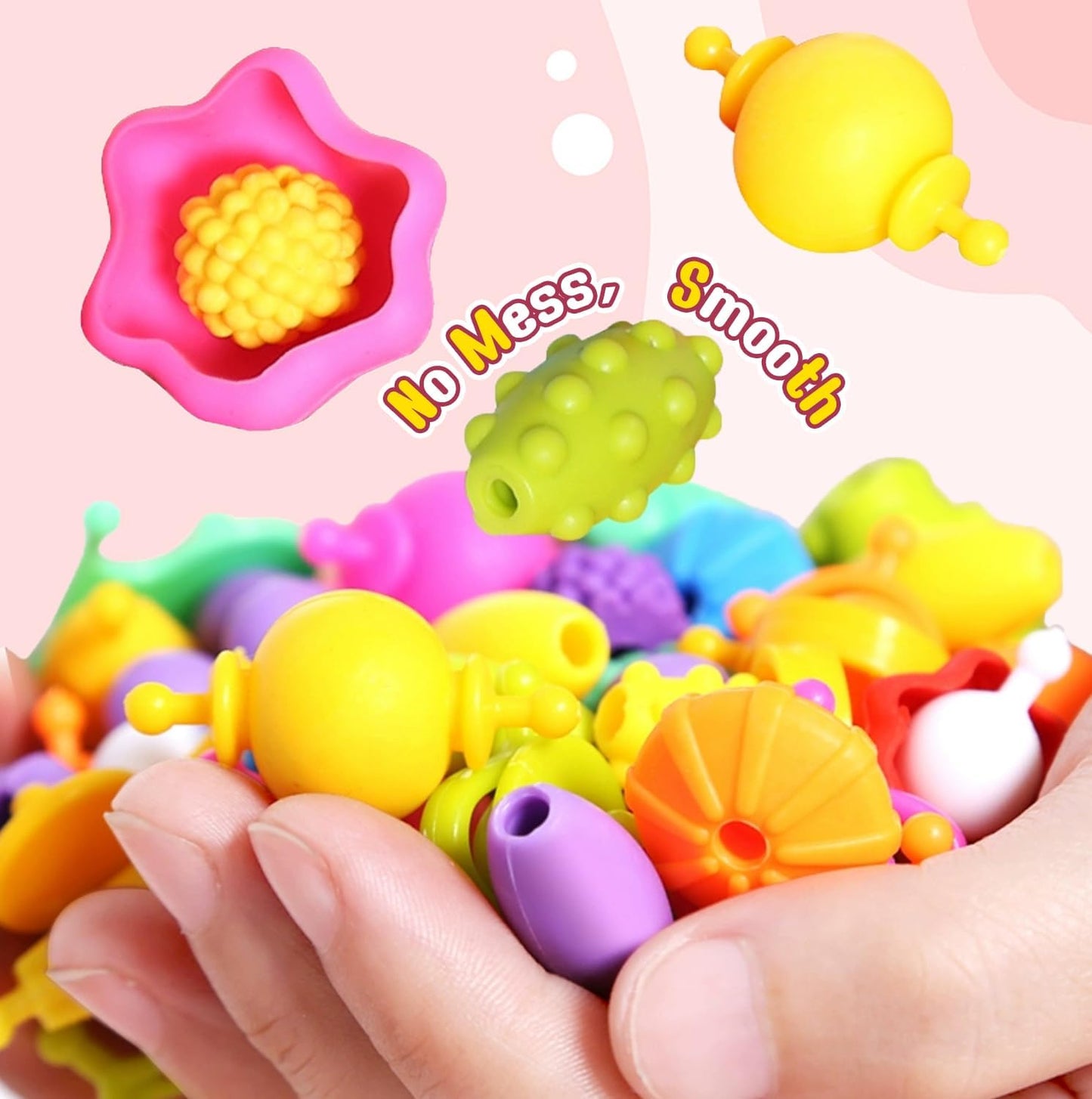183Pcs Pop Beads, Jewelry Making Kits for Toddlers, Arts and Crafts Supplies for Kids Ages 4-8