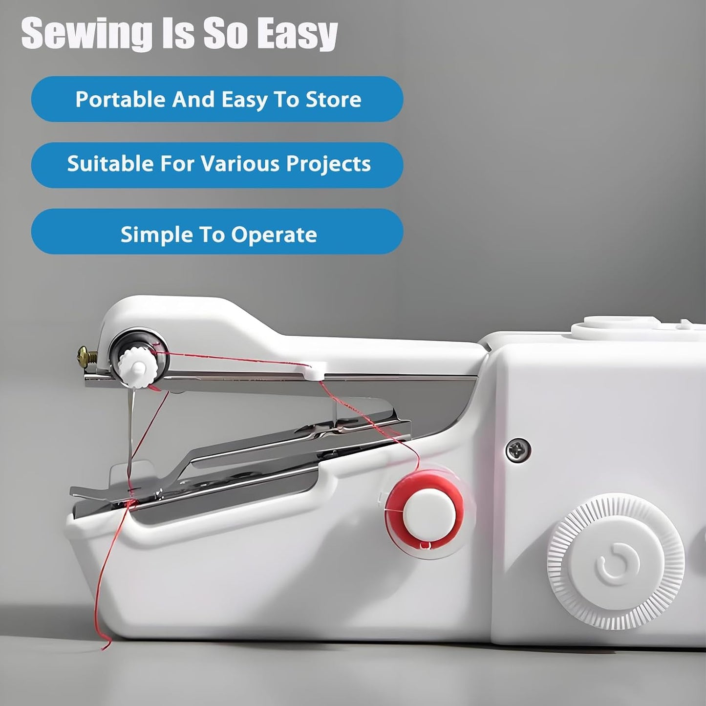 Handheld Sewing Machine, Mini Portable Sewing Machine Kit for Beginners