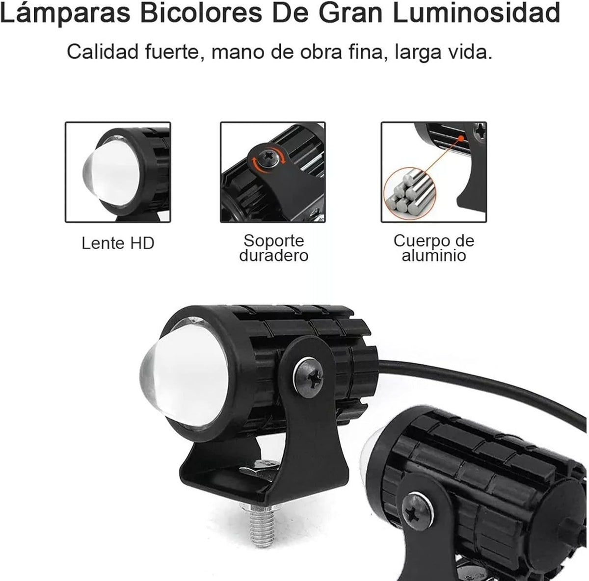 2Pcs Motorcycle Turn Signal Light Motorcycle Accessories Truck Car Auxiliary Additional Mini Projector