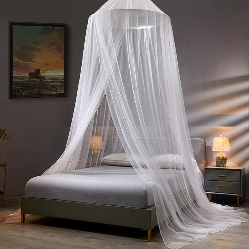 Mosquito Net Bed Canopy,Dome Mosquito Netting Bed Tent Twin Girls Princess Canopy Bed