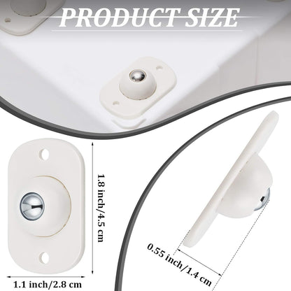 16 Pcs Self Adhesive Caster Wheels Appliance Rollers Appliance Sliders