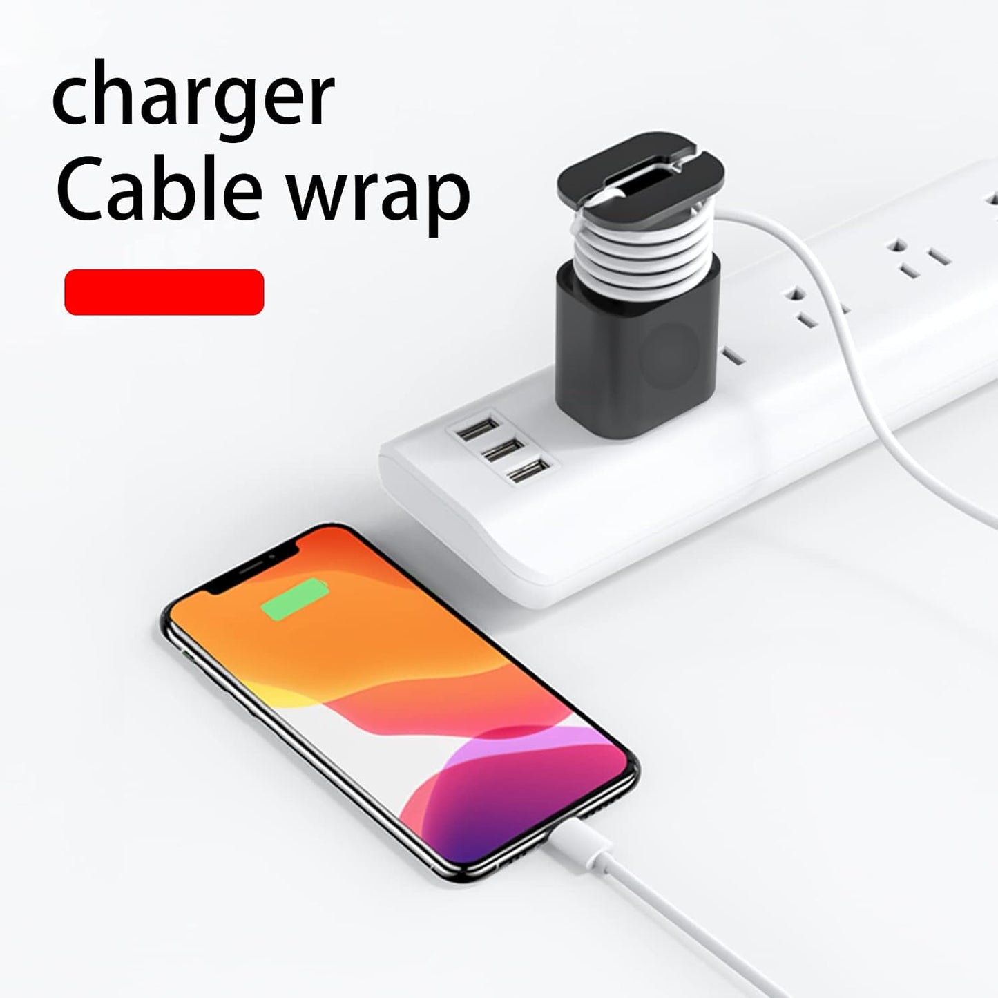 4PCS Silicone Charger Protector, 2 in 1 Silicone Charger Protector