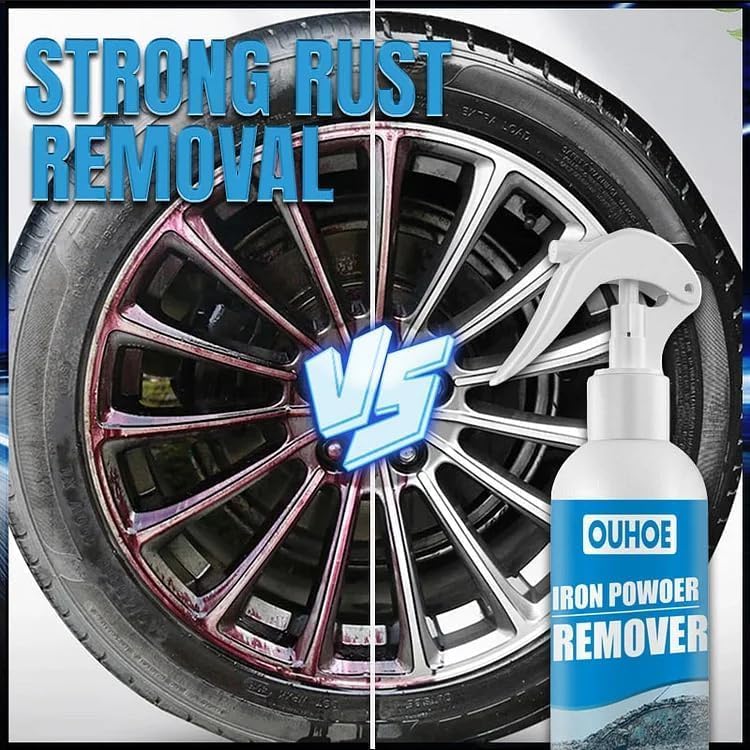 Car Rust Removal Spray Safe Instant With Sponge Towel