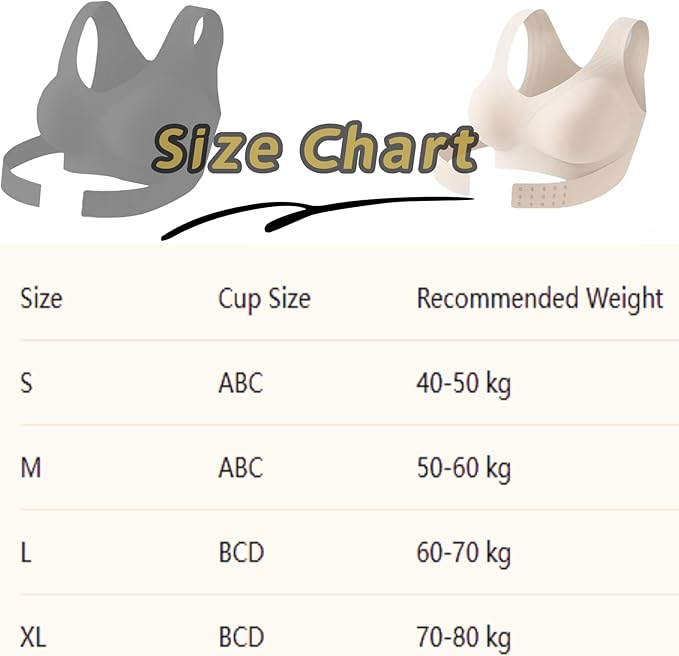Women Posture Bra Front Closure Seamless Breathable Shaping Adjustable Waist Corrective Back Posture Bras
