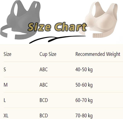 Women Posture Bra Front Closure Seamless Breathable Shaping Adjustable Waist Corrective Back Posture Bras