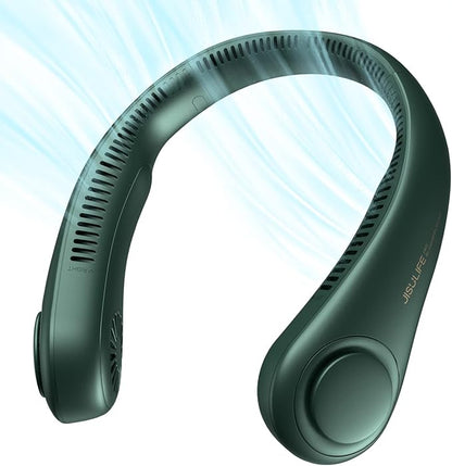 Portable Neck Fan Bladeless Fan, 6000mAh USB Rechargeable, 360° Airflow