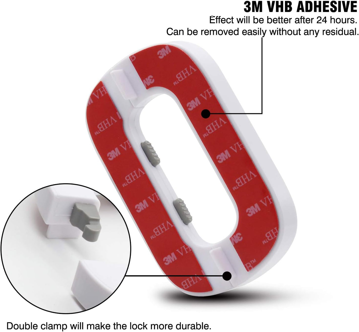 2PCS Home Refrigerator Fridge Freezer Door Lock -Baby Safety Child Lock