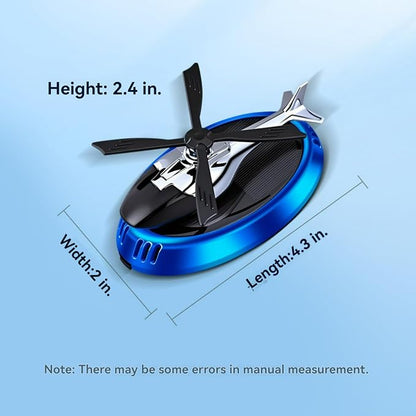 Creative Helicopter Solar Energy Rotating Aromatherapy Aviation Al Alloy Diffuser