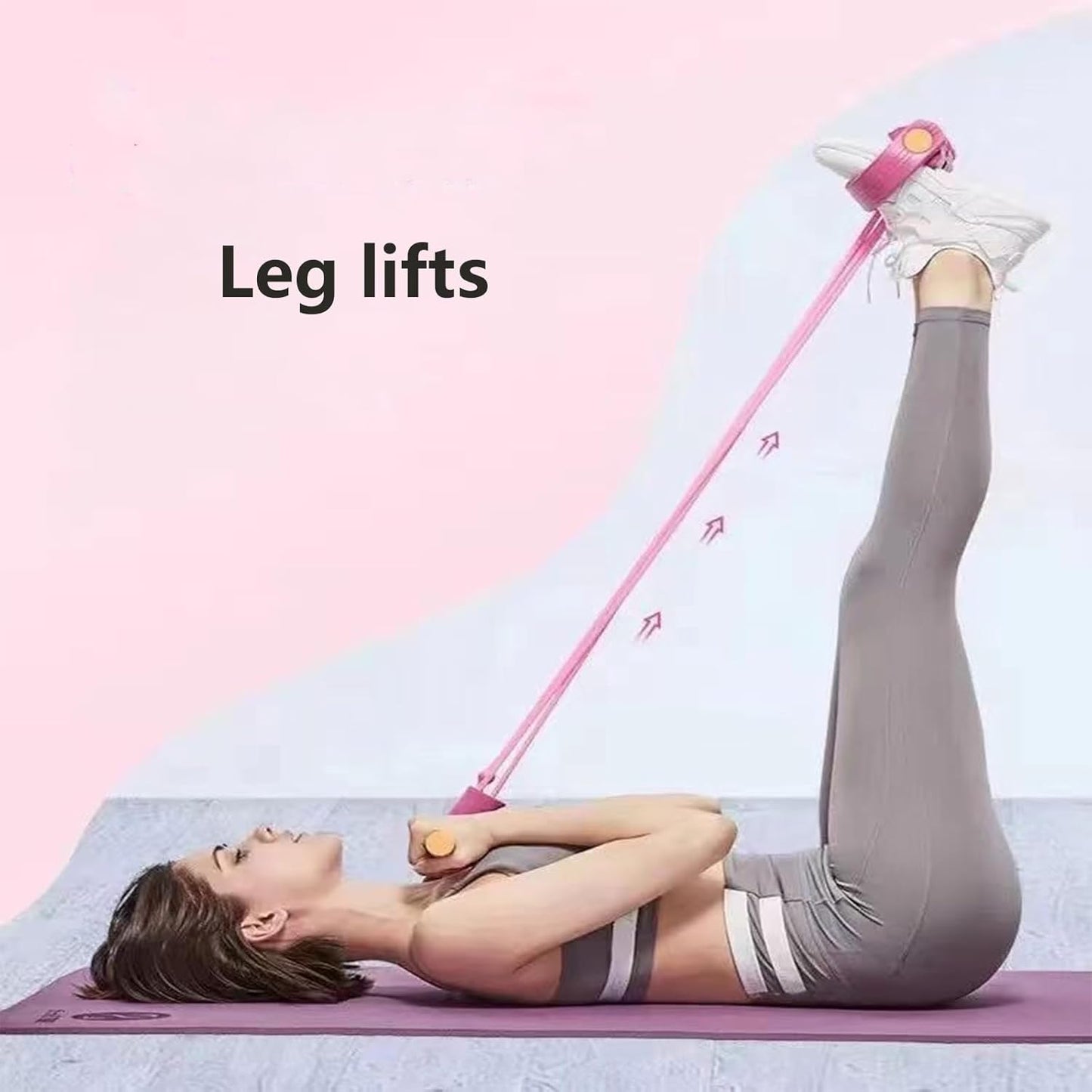 Yoga Puller Exercise Resistance Bands Set Portable Puller Sit-ups Fitness