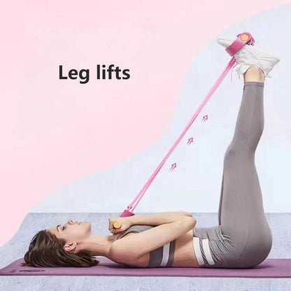 Yoga Puller Exercise Resistance Bands Set Portable Puller Sit-ups Fitness
