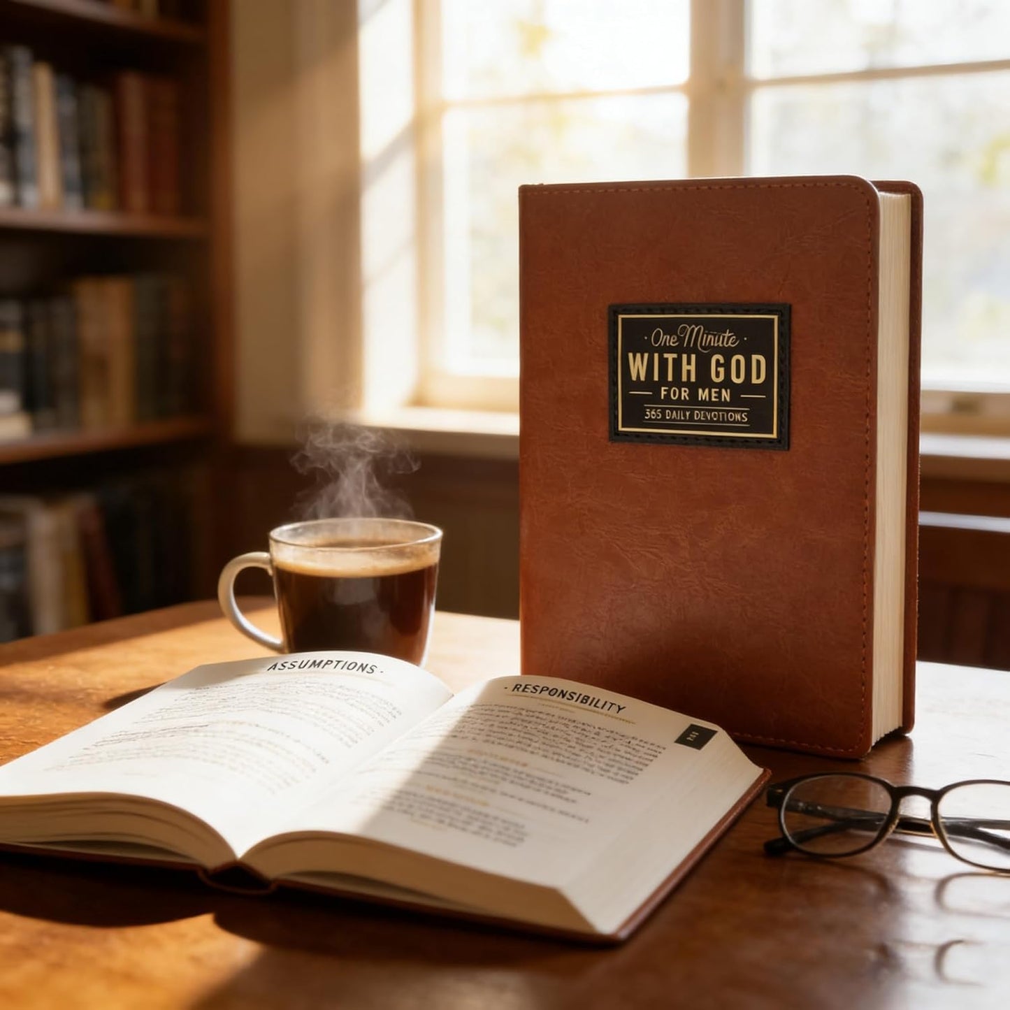 One Minute WITH GOD for men, 365 Days of Daily Prayer Brown Book
