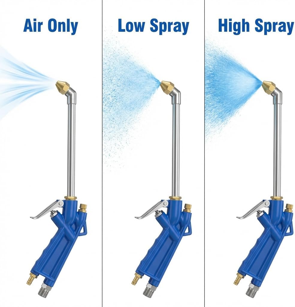 Pneumatic Engine Cleaning Tool with 3.93-foot Hose For Automotive Engine Dust Removal and Precision Cleaning