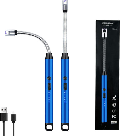 2PCS Lighters Long Stem, 360° Flexible Neck Electric lighters