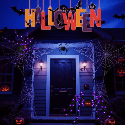 Halloween Outdoor Decorations Giant Spider Large Spider for Yard Lawn