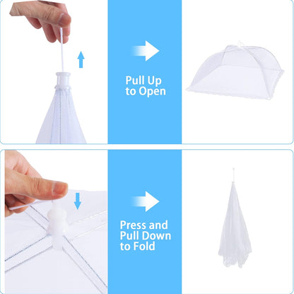 2 Pcs Simply Genius Pop-Up Mesh Food Covers 40X60cm