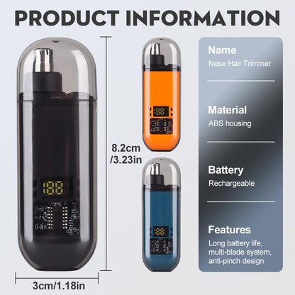 Ultimate 2-In-1 Nose Hair Trimmer For Effortless, All-Day Comfort,Electric Nose Hair Trimmer