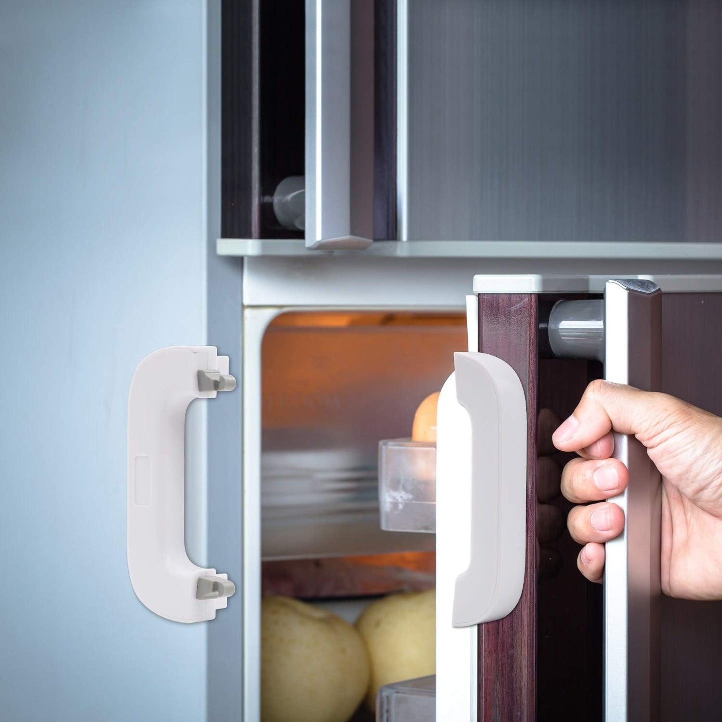 2PCS Home Refrigerator Fridge Freezer Door Lock -Baby Safety Child Lock