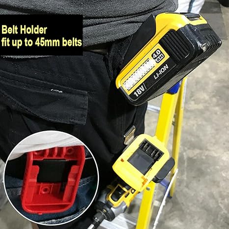 5Pcs Hanger Holder for DeWalt 20V/18V/54V/60V Tool Battery Drill,Protector Wall Mount Storage Shelf Rack