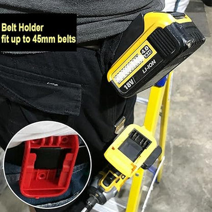 5Pcs Hanger Holder for DeWalt 20V/18V/54V/60V Tool Battery Drill,Protector Wall Mount Storage Shelf Rack