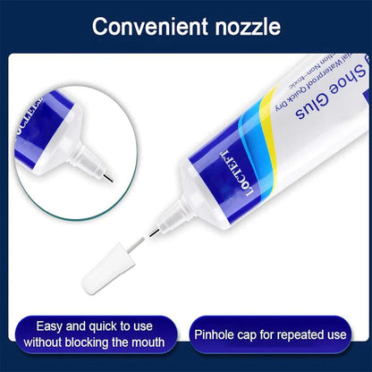 2Pcs Waterproof Quick Dry Super Strong Glue,Multi-Purpose Adhesive,Clear Shoe Repair Glue for Sneakers